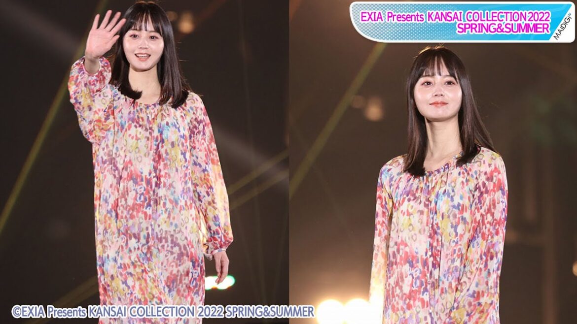 NANAMI、堀北真希さん妹がふんわりシルエットの花柄ワンピ姿 ガーリーな装いで「関コレ」登場
