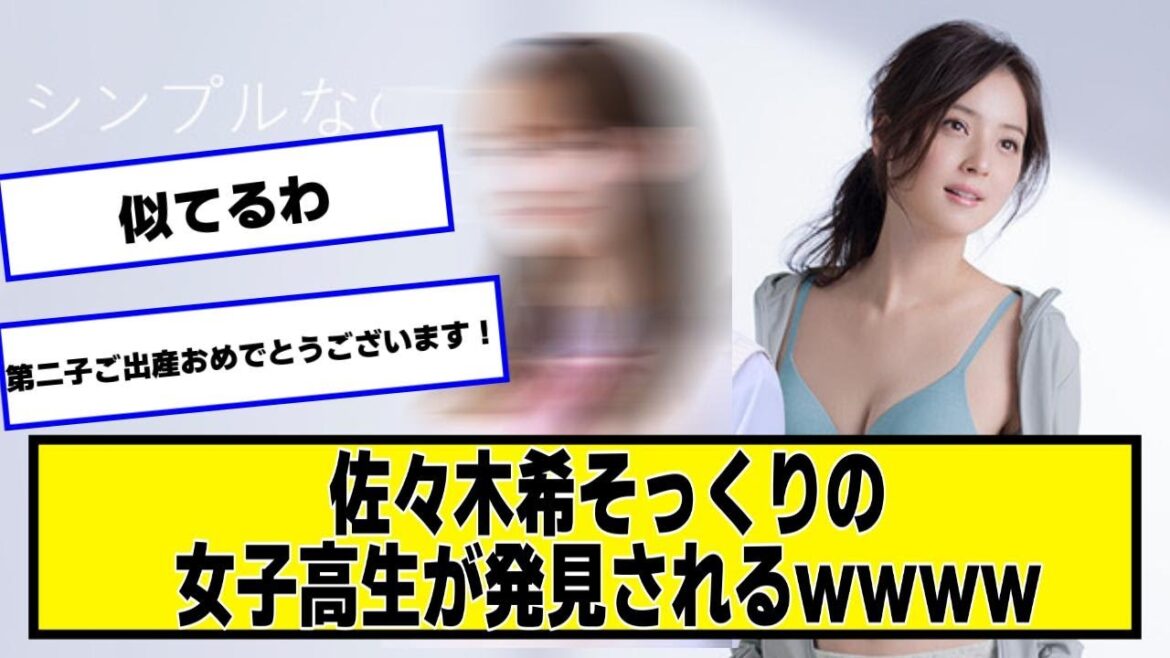 佐々木希そっくりの女子高生が発見されるwwww【なんJ2chネットの反応】
