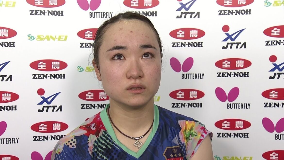 伊藤美誠 2回戦敗退「痛めていた部分もあった。怪我なく終われてよかった」試合後インタビュー|卓球 第4回パリ五輪日本代表選考会