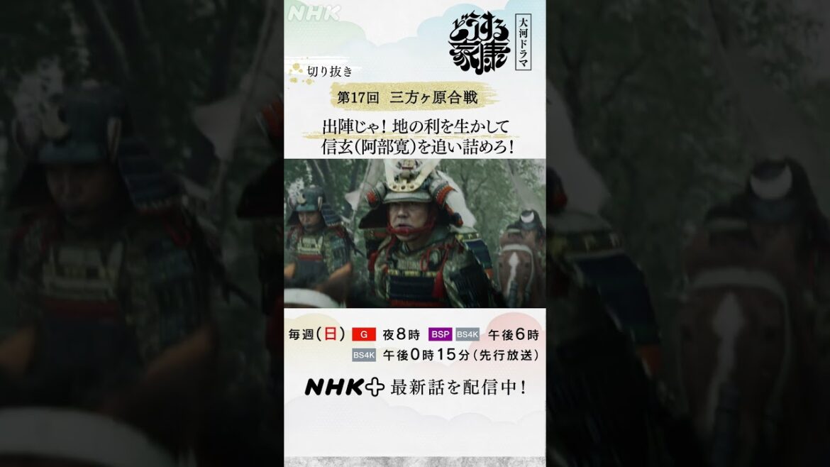 「出陣じゃ!」地の利を生かし信玄(阿部寛)を三方ヶ原で討つ!!| 大河ドラマ「どうする家康」| NHK | #shorts