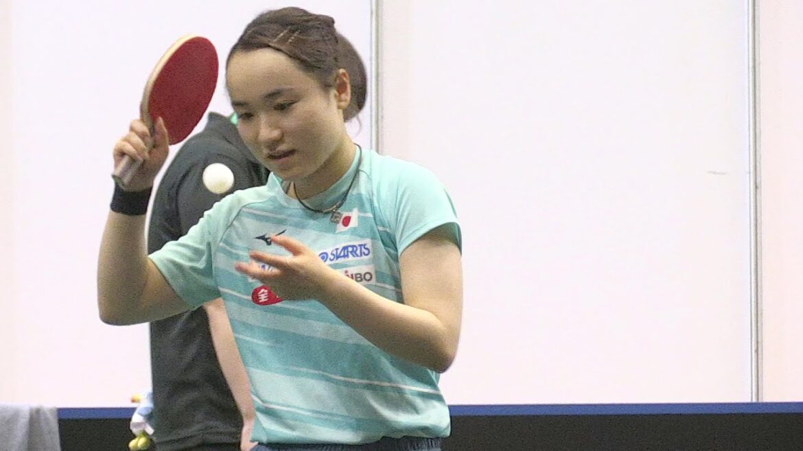 【会場練習】怪我を抱える 伊藤美誠 「ケガをしなければ楽しめる。それを目標に」|世界卓球2023南アフリカ