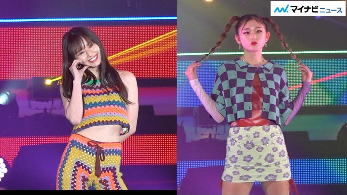 山本舞香&ゆうちゃみ、くびれ&美脚際立つカラフルコーデでランウェイ 『Rakuten GirlsAward 2023 S/S』