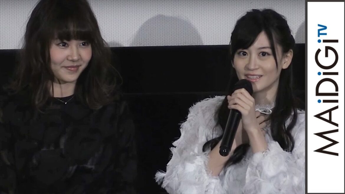 NMB48上西恵、門脇佳奈子とのW主演映画が初日!舞台あいさつに登場 映画「愛MY~タカラモノと話せるようになった女の子の話」初日舞台あいさつ1
