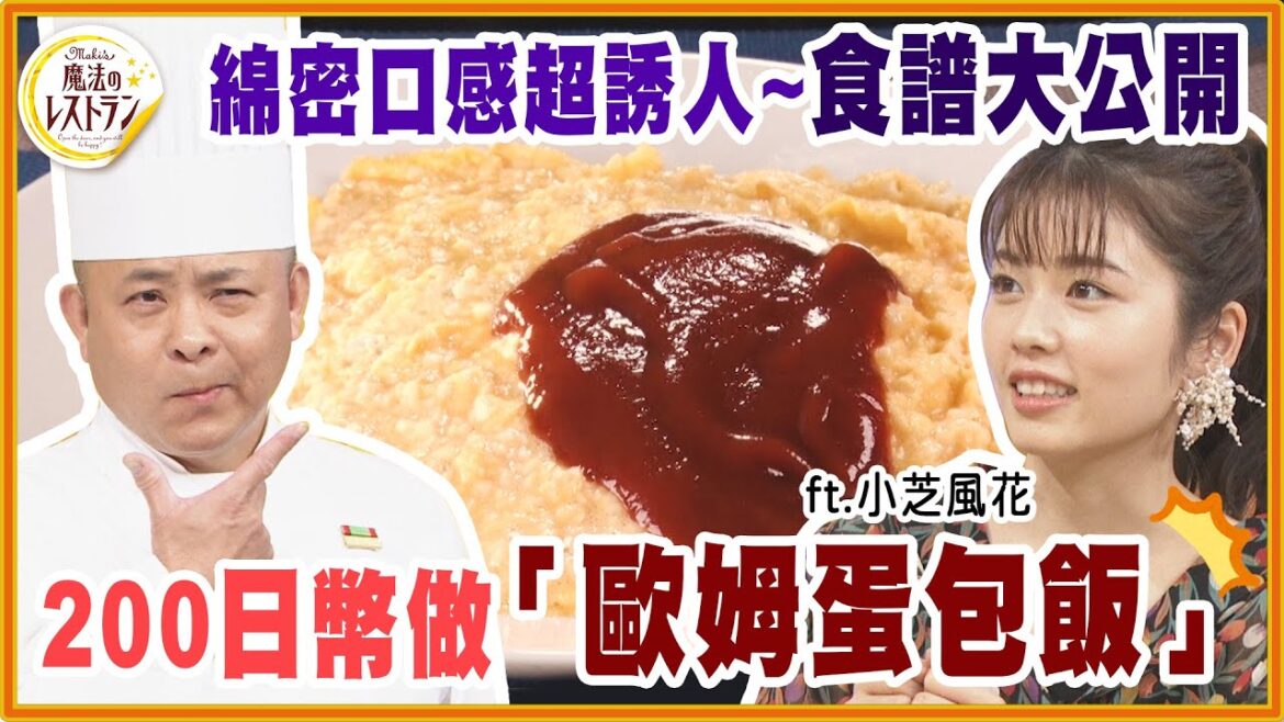 200日幣在家做絲滑綿密的「歐姆蛋包飯」食譜大公開【水野真紀的魔法餐廳】