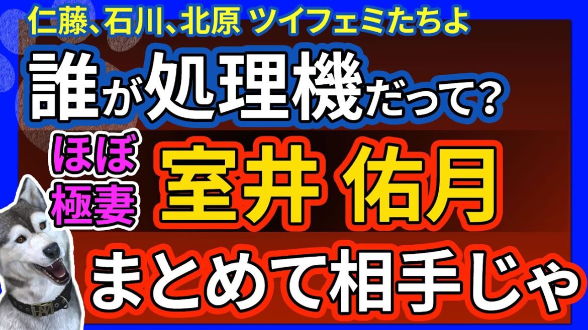 【ツイフェミ乱戦】室井佑月vs仁藤夢乃 、石川優実、北原みのり の仁義なき戦いが始まった!衆議院選挙で米山隆一の当選とツイートを巡って言葉の応酬が止まらない!ツイフェミ界隈が大混乱っ!ハッピー米山論争