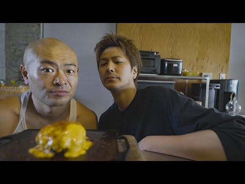 あばれる君とカメラ目線多めにチーズハンバーグを作ってみた。