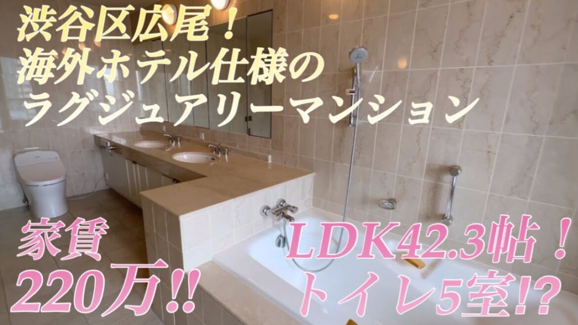 渋谷区広尾!芸能人在住(星野源/新垣結衣夫妻、福山雅治/吹石一恵夫妻、ジャニーズ山田涼介くんなど)日本トップクラスの高級エリアで最高級マンション#ルームツアー#高級マンション#高級賃貸@ゆっくり不動産