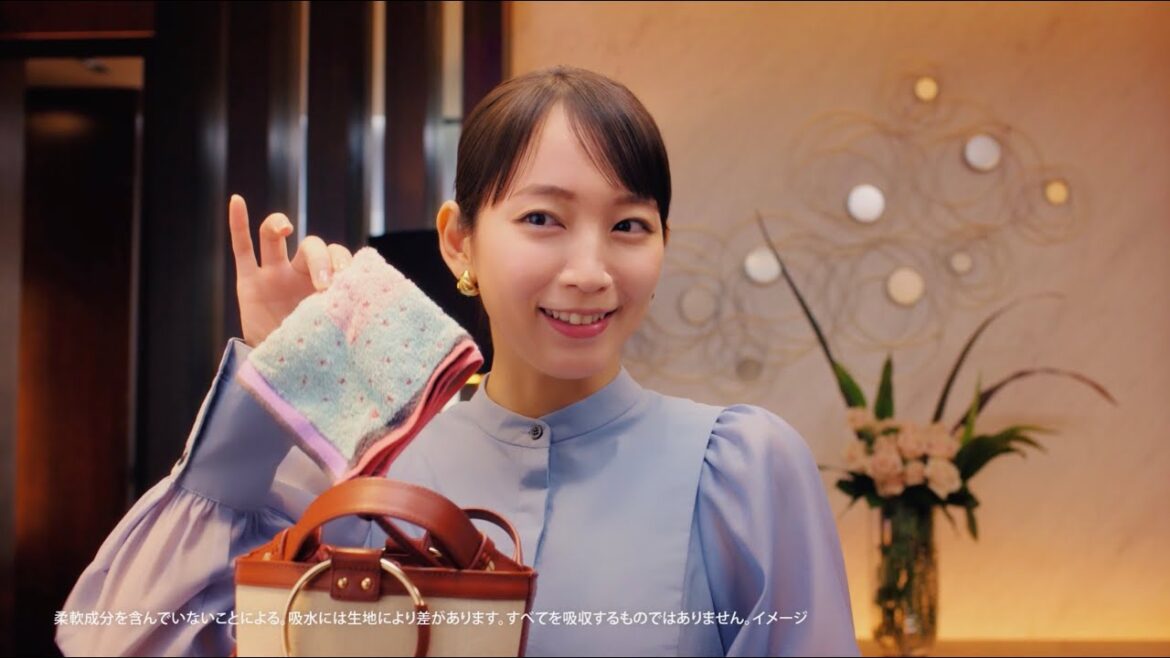 【レノアアロマジュエル】ハンドタオルの吸水力篇 15秒 吉岡里帆 松本まりか