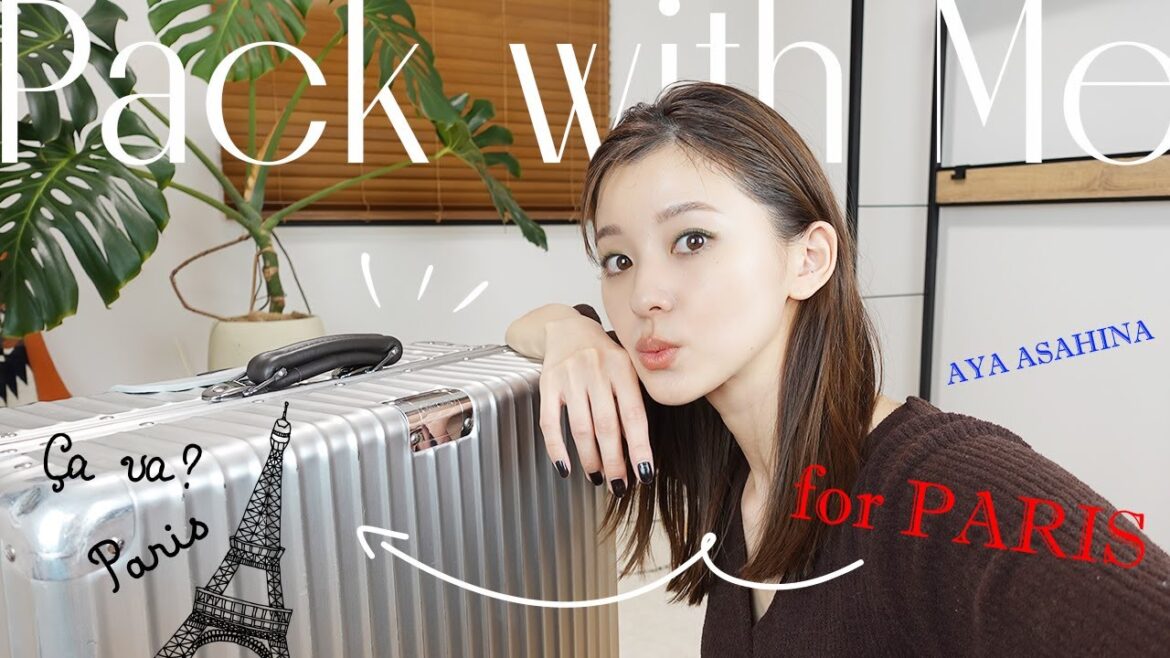 Pack with Me|パリに行く準備をしながら持っていく中身を紹介します!とにかく荷物を少なくしたい朝比奈彩のパッキング✈️🇫🇷|VLOG