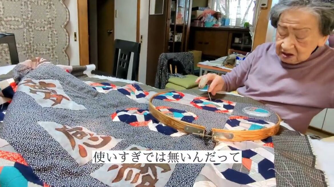 98歳のパッチワーク作家・佐藤みい子(仙台市)|VLOG|ある日の会話|手の怪我・新作・全国紙掲載について|