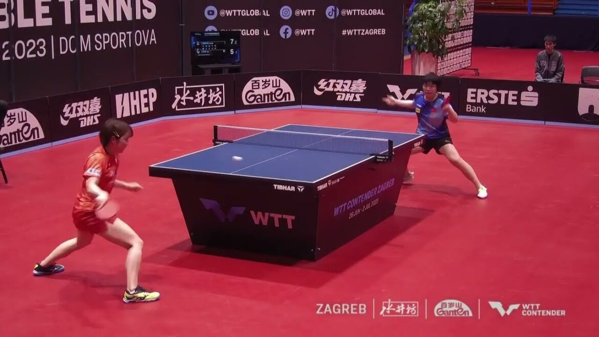 【ハイライト】平野美宇が中国期待の若手・蒯曼を破り決勝へ!|WTTコンテンダーザグレブ2023 女子シングルス