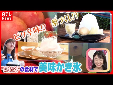 【おはトク】梨づくしにピリ辛味? かき氷で食品ロス削減! 後藤楽々キャスター取材