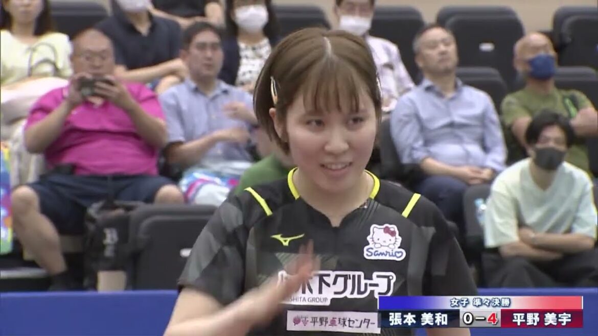 2枚の切符をかけたし烈なサバイバル!平野美宇が急成長の張本美和を圧倒!|第5回パリ五輪日本代表選考会