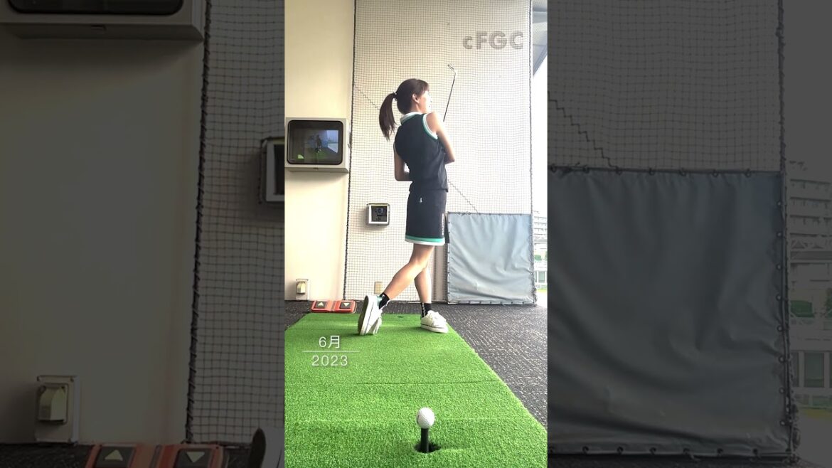 #後藤楽々 ゴルフスイング ゴルフ歴15年 23年6月① #golf #ゴルフ #ゴルフ女子 #ゴルフスイング