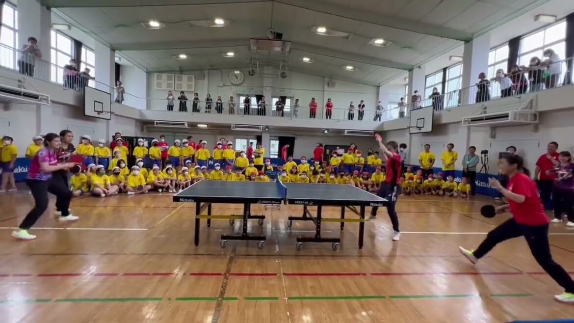 五輪ダブルスペアが復活!平野早矢香/石川佳純 vs 佐藤瞳/橋本帆乃香|遊ぼう!学ぼう!卓球チャレンジ