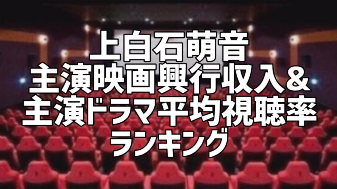 上白石萌音主演映画興行収入&主演ドラマ平均視聴率ランキング