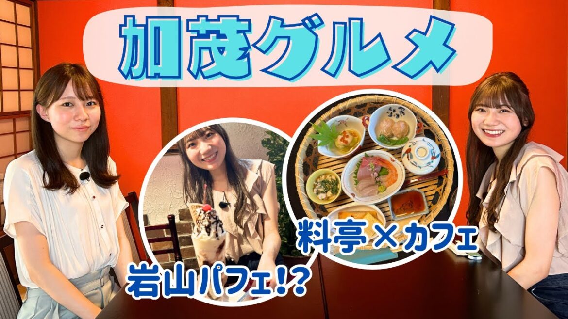 【加茂観光】老舗料亭のカフェで贅沢弁当♪ レトロ喫茶で岩山パフェ⁉ 動画に隠された仕掛けが明らかに! NGT48藤崎未夢が加茂グルメを堪能