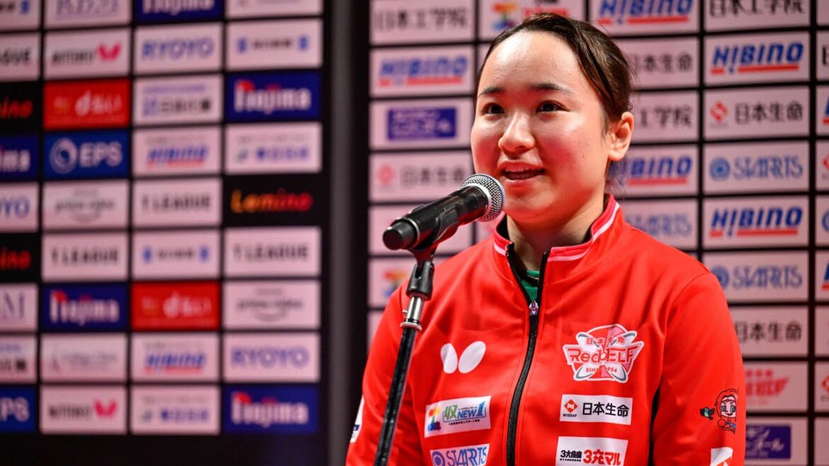伊藤美誠 スーパープレー&ヒロインインタビュー 日本生命レッドエルフ vs 京都カグヤライズ ノジマTリーグ2023-2024 2023年8月14日 大田区総合体育館【卓球Tリーグ公式】