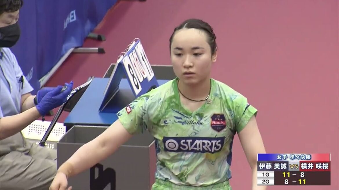 伊藤美誠 全日本のリベンジ達成で4強入り!みうみま対決へ|第5回パリ五輪日本代表選考会