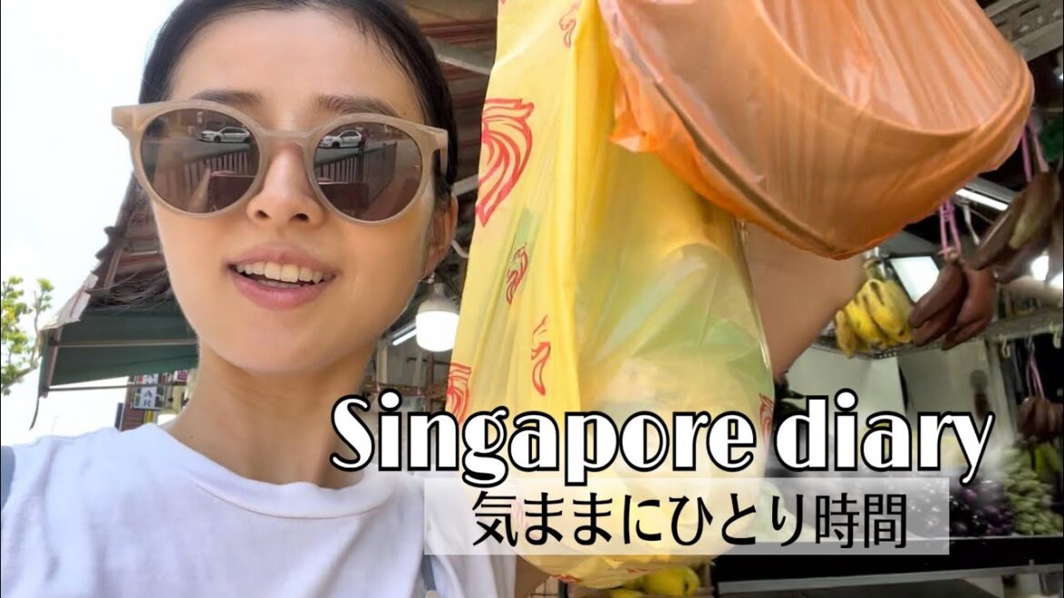 【Vlog】シンガポールでひとり時間/ランチ/買い物/ホーカー皿