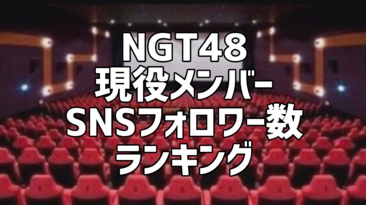 NGT48現役メンバーSNSフォロワー数ランキング