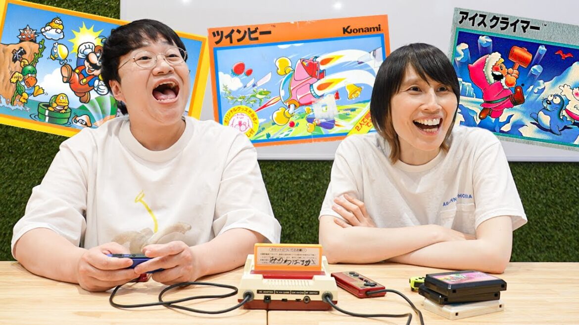 ハリセンボンが30年以上ぶりにスーパーマリオとツインビーやったら大盛り上がり!!