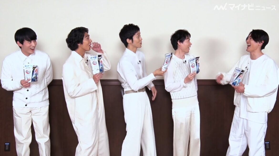 “ヘアバンドなし”間宮祥太朗に「いつもより顔濃い」とツッコミで爆笑!俳優陣の 「キュッキュッキュ」の大合唱も注目 「花王」新CMメイキング&インタビュー公開