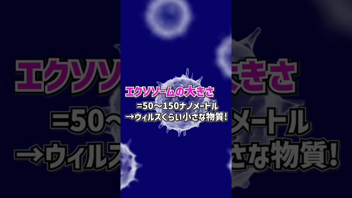 美容の新常識 | エクソソームの大きさは? #エクソソーム #美容鍼