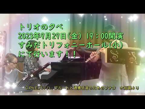 【コンサート告知動画】2023年9月29日(金)「トリオの夕べ」のお知らせ動画