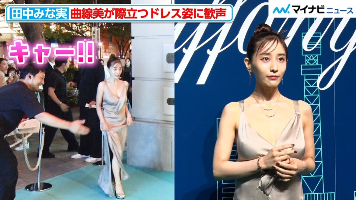 田中みな実、曲線美が際立つドレス姿に歓声が上がる!ディーン・フジオカ&Imaseも登場『ティファニー表参道 オープニングイベント』
