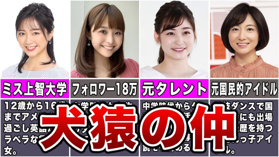 【閲覧注意】犬猿の仲すぎて笑えないレベルの女子アナペア7選