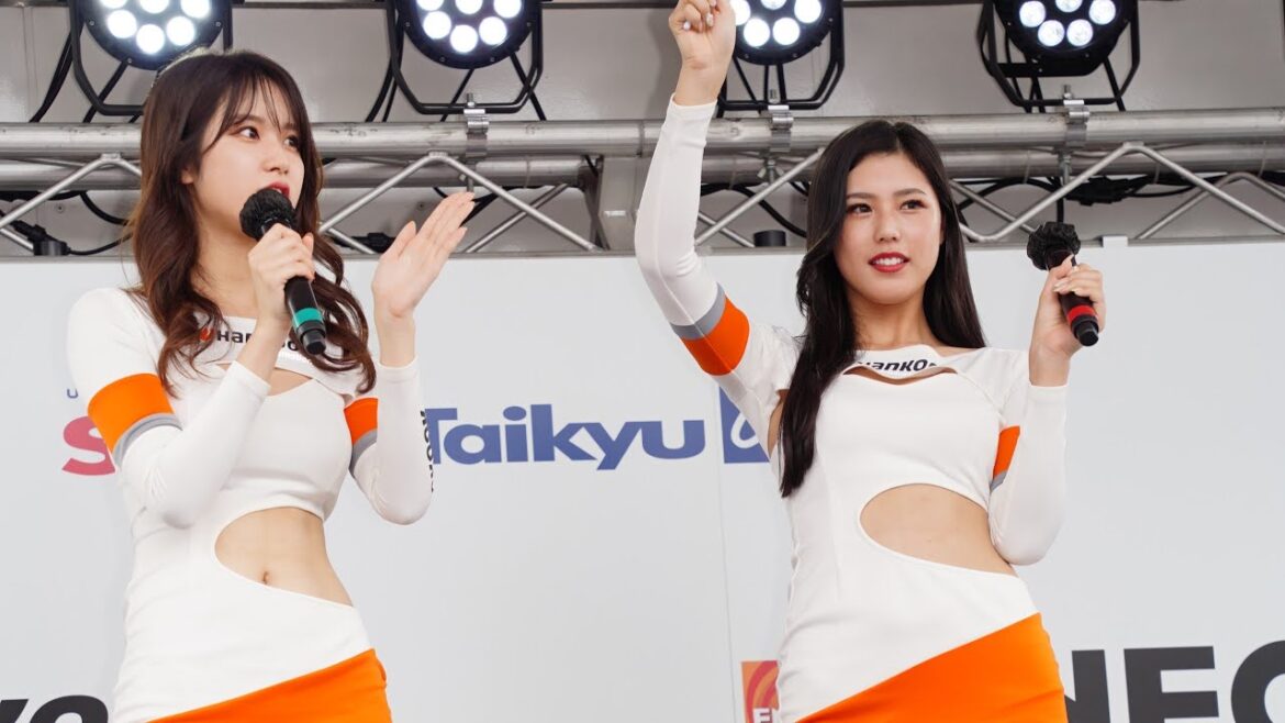 ハンコックガールとじゃんけん大会 長坂有紗さん 真木しおりさん S耐もてぎ
