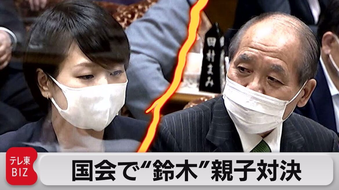 国会で“鈴木”親子対決(2022年5月31日)