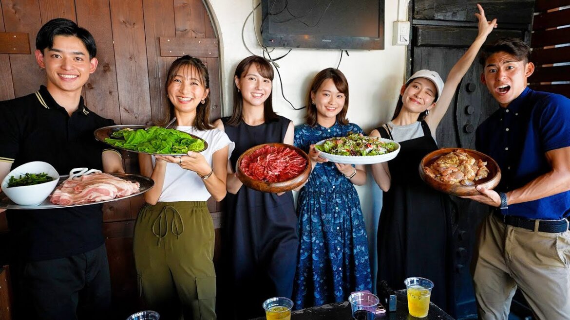TBSアナウンサー集めてBBQしてみた!!