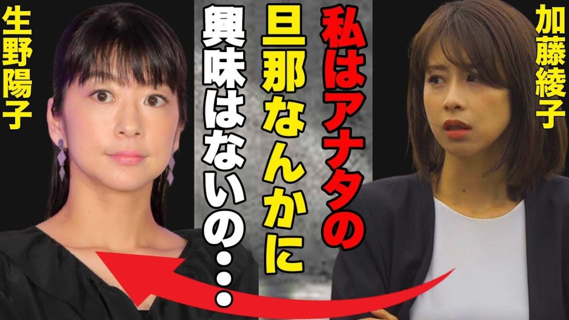 加藤綾子が生野陽子の旦那絡みで嫌がらせを受けていた!?…女子アナの内情に一同驚愕!!…女の妬み、嫉妬、足の引っ張り合い!!…加藤綾子の水面下での復帰活動