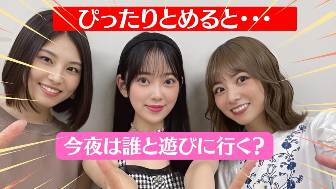 🌈【閲覧注意】北野日奈子 堀未央奈 相楽伊織(元 乃木坂46 2期) ぴったりとめると…? ぴたどめチャレンジ ピッタリ止める