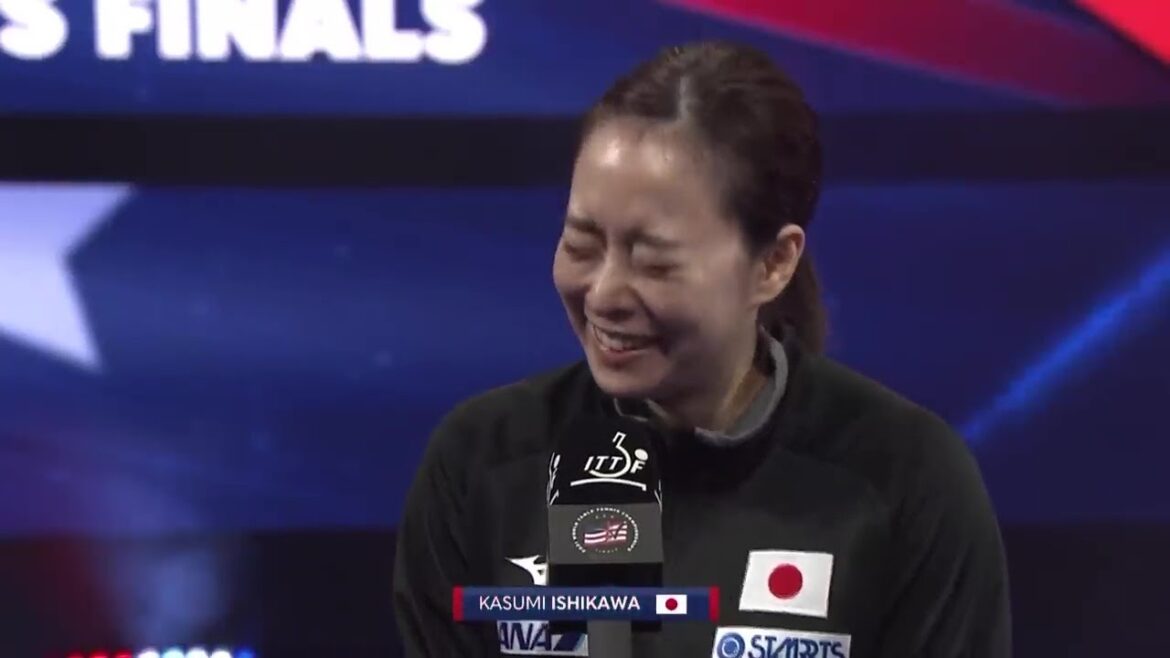 試合後のインタビュー まさかの中国語でされる 石川佳純|世界卓球2021