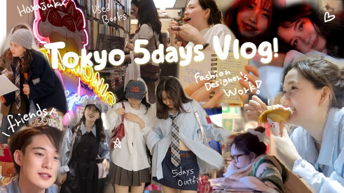 【日常Vlog】東京で暮らすデザイナーの愛に溢れた日常❤︎ Tokyo life as a Fashion Designer!!! 友達/仕事/作業/コーデ/東京観光