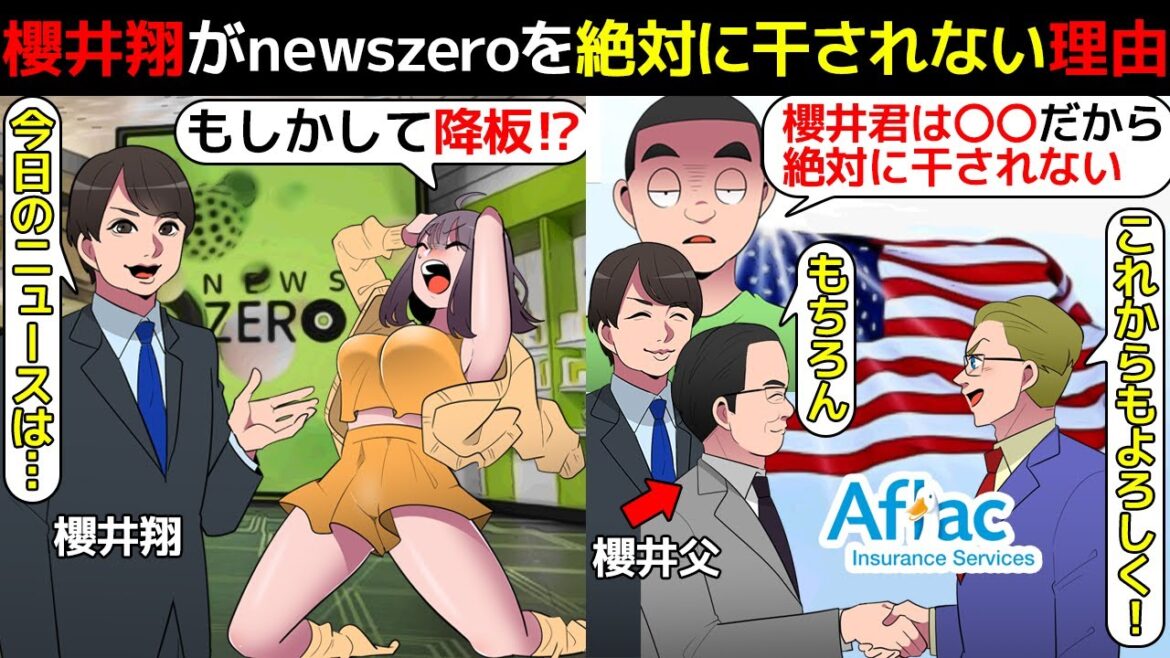 (漫画)櫻井翔がnews zeroを絶対に降板にならない本当の理由を漫画にしてみた(マンガで分かる)