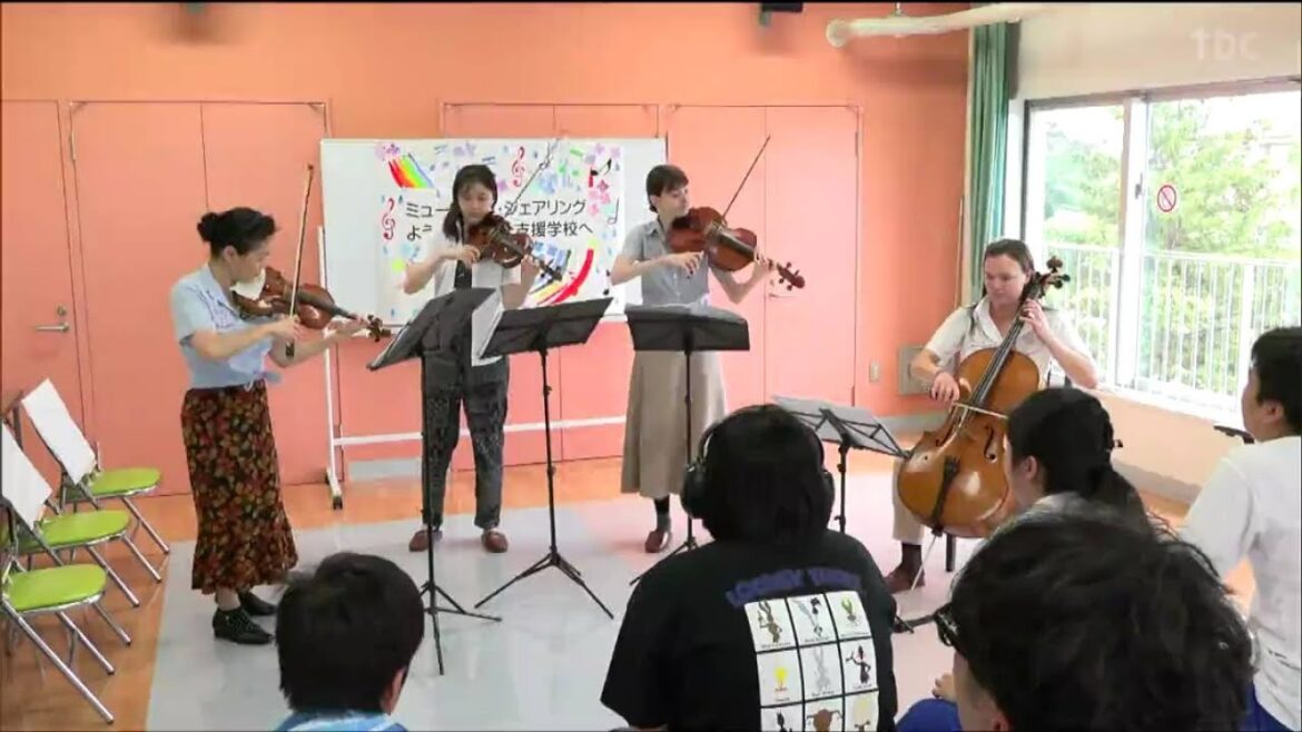 「迫力が違う」バイオリニストの五嶋みどりさんらが支援学校で演奏披露 宮城・山元町
