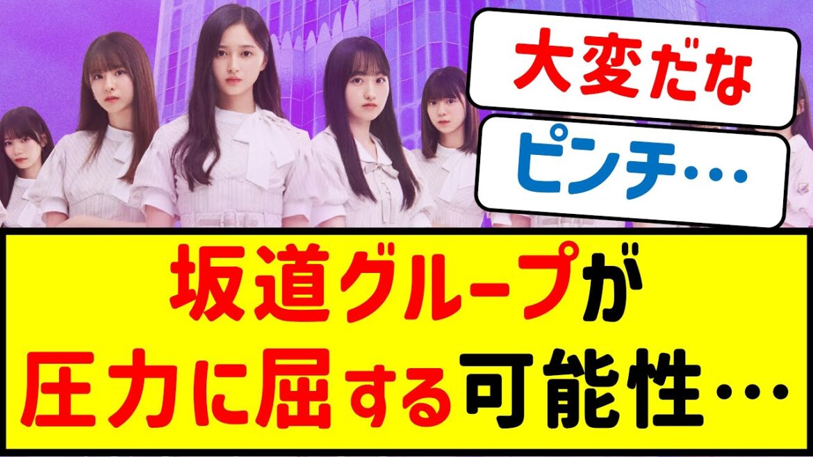 坂道グループが圧力に屈する可能性が浮上か…?【乃木坂46・櫻坂46・日向坂46・坂道グループ・坂道シリーズ・ネットの反応集】