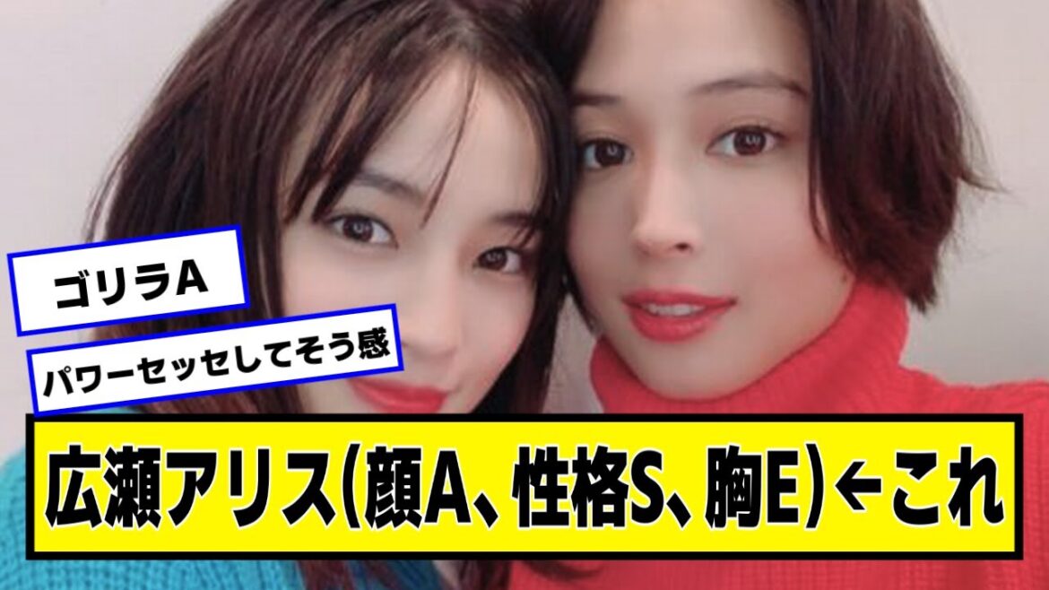 広瀬アリス(顔A、性格S、胸E)←すずより良くね?【2chネットの反応】