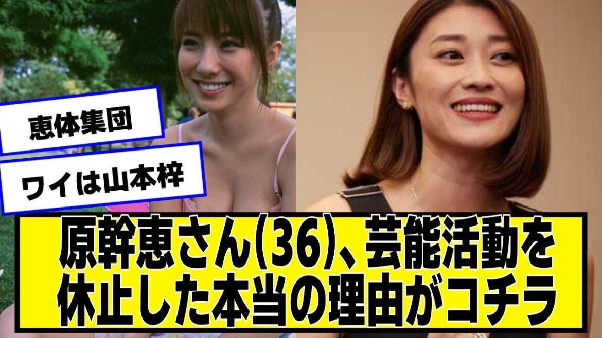 原幹恵さん(36)、芸能活動を休止した本当の理由がコチラ【2chネットの反応】#山本梓 #原幹恵