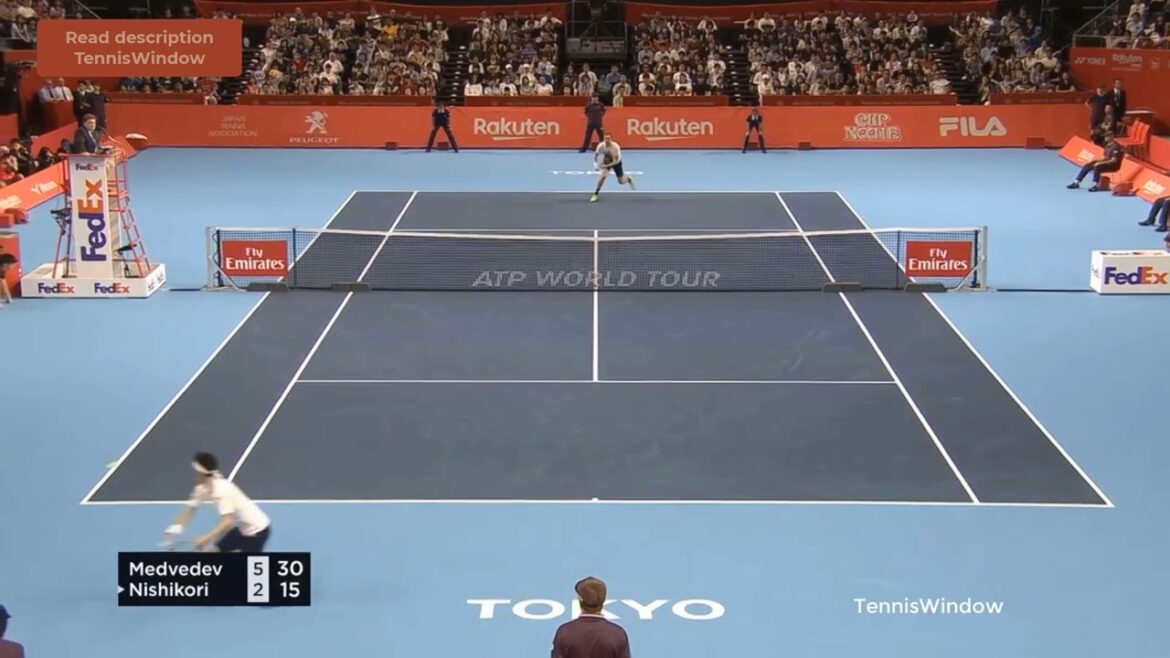 Nishikori (錦織) VS Medvedev (メドベージェフ) Tokyo 2018