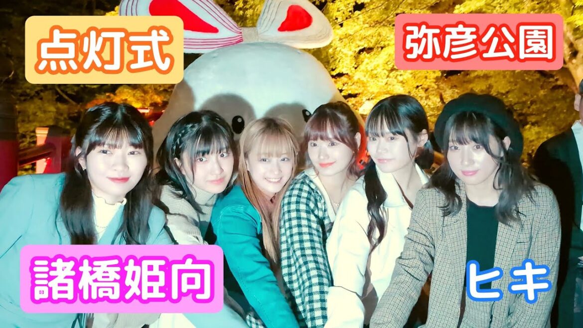 紅葉ライトアップ点灯式「弥彦公園」諸橋姫向 ヒキ