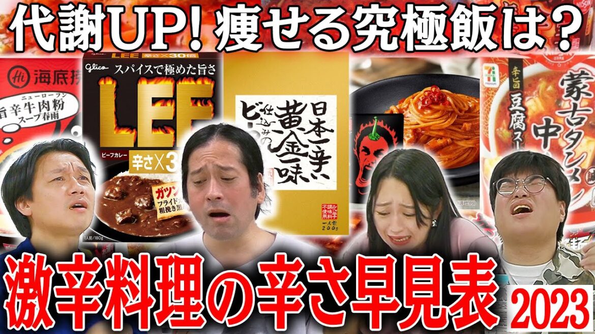 蒙古タンメン中本・本格ユッケジャンスープ・LEE30倍…辛さのパワーランキングを作る!代謝UP・脂肪燃焼・血行促進…体にいい究極の一品を求めて【辛さ早見表’23 #1】