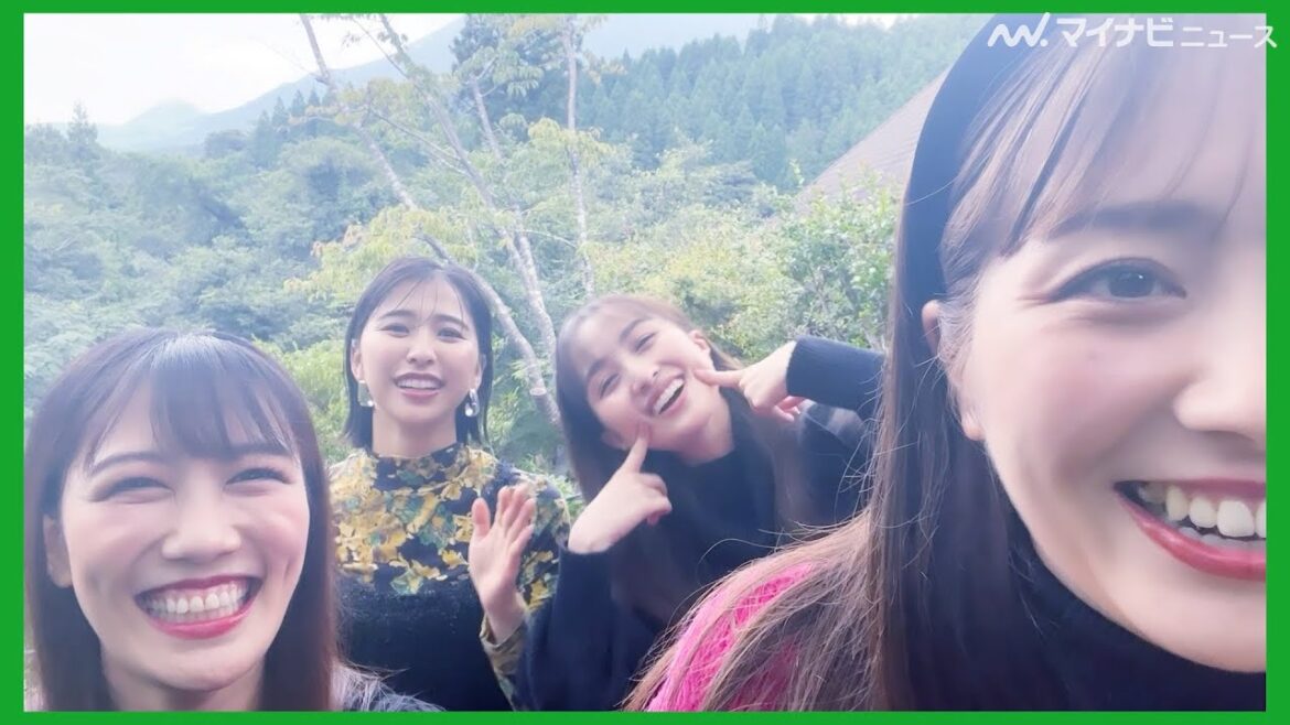 ももクロ、「おでこと言ったら夏菜子♪」“マジカル大分”で大盛り上がり! 楽天トラベル新CMインタビュー&メイキング映像公開