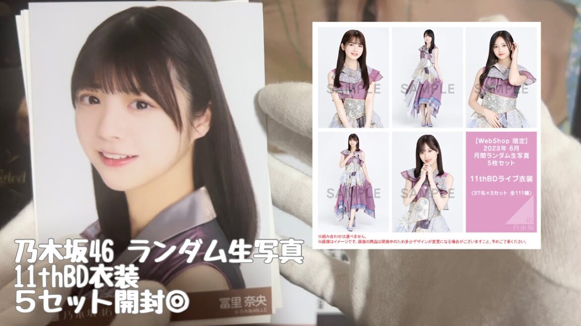 【乃木坂46】ランダム生写真#11thBD衣装 5セット開封◎