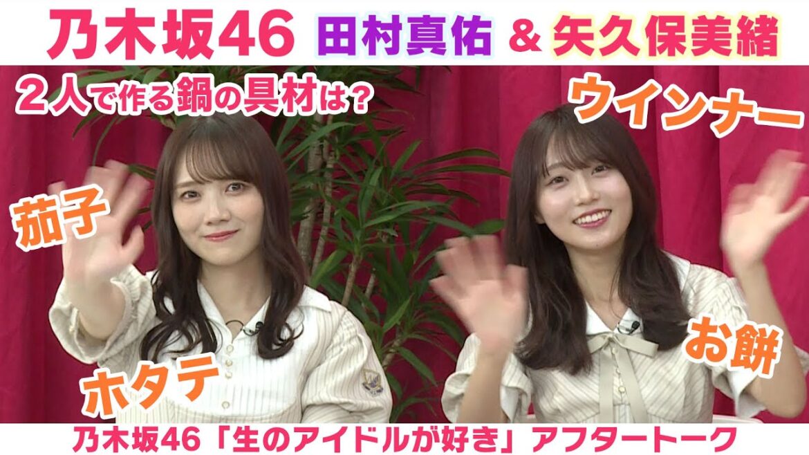 【乃木坂46】田村真佑&矢久保美緒 秋の旅行先&2人の特製鍋「生のアイドルが好き」アフタートーク