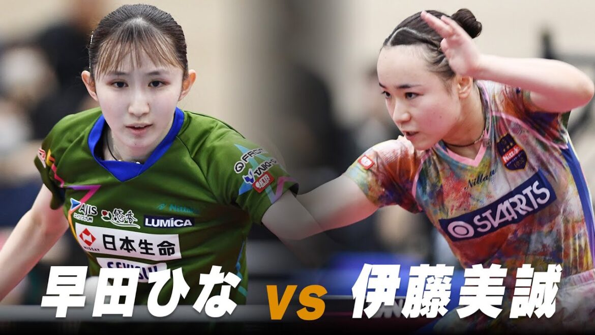 【プレイバック】女子決勝 早田ひな vs 伊藤美誠|第5回 パリ五輪日本代表選考会|Hayata Hina vs Mima Ito【日本語実況解説】